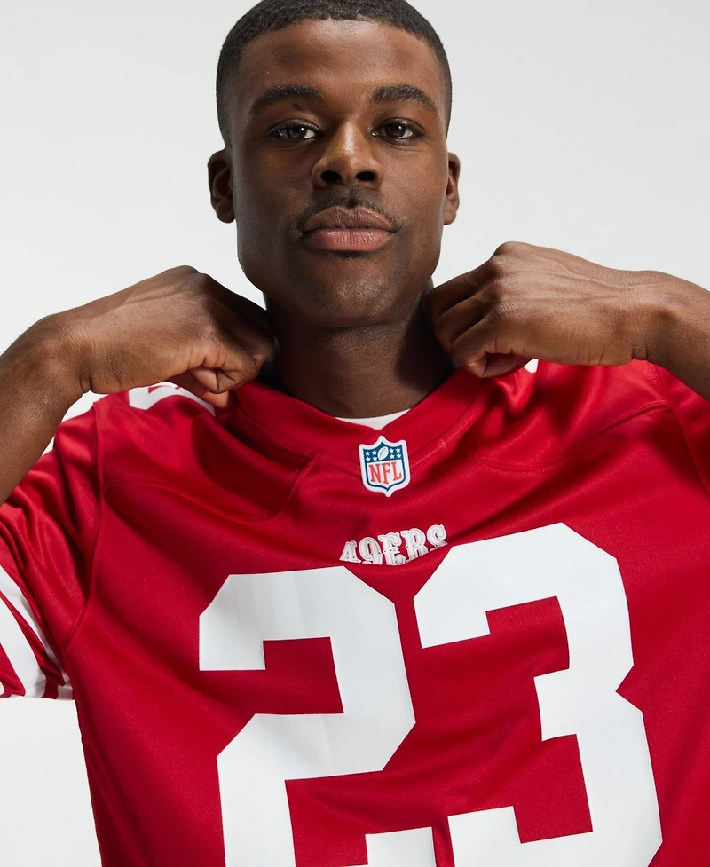 Men's Nike Christian McCaffrey Scarlet San Francisco 49ers Game Player Jersey