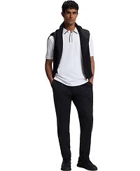 Boss by Hugo Boss Men's Interlock Cotton Striped-Trim Polo Shirt