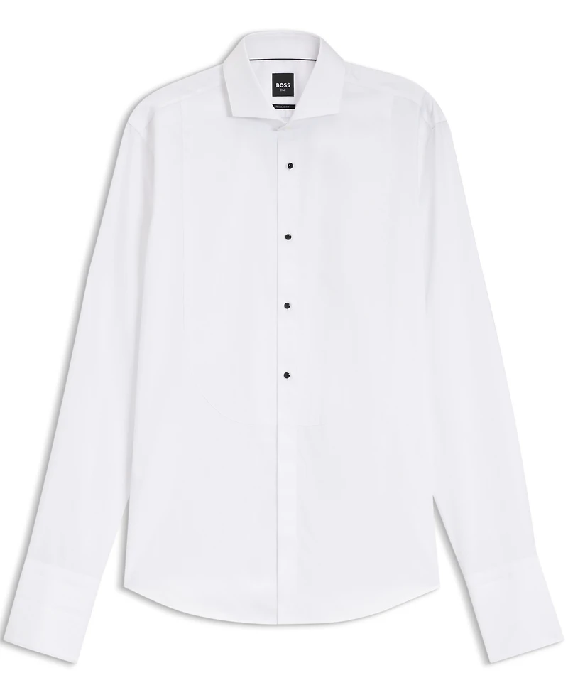 Boss by Hugo Men's Wrinkle-Free Cotton Poplin Regular-Fit Dress Shirt