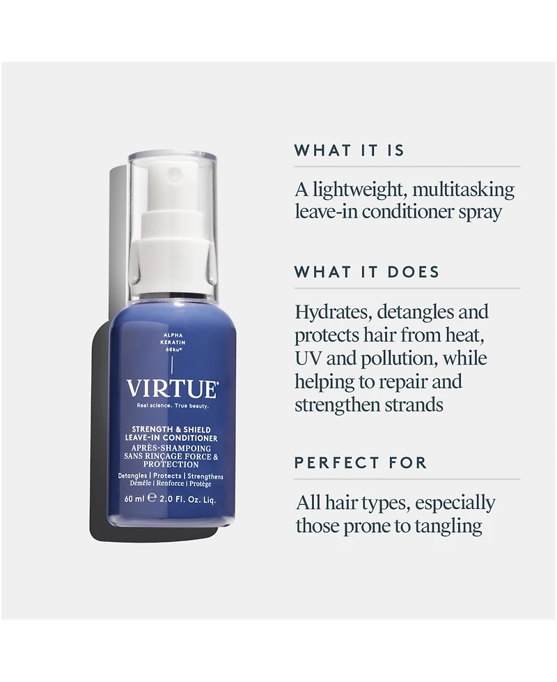 Virtue Strength & Shield Leave-In Conditioner, 2 oz.