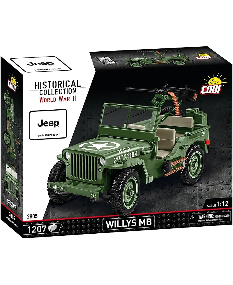 Cobi Wwii Willys Mb 1207-Piece Building Set, Ages 11+