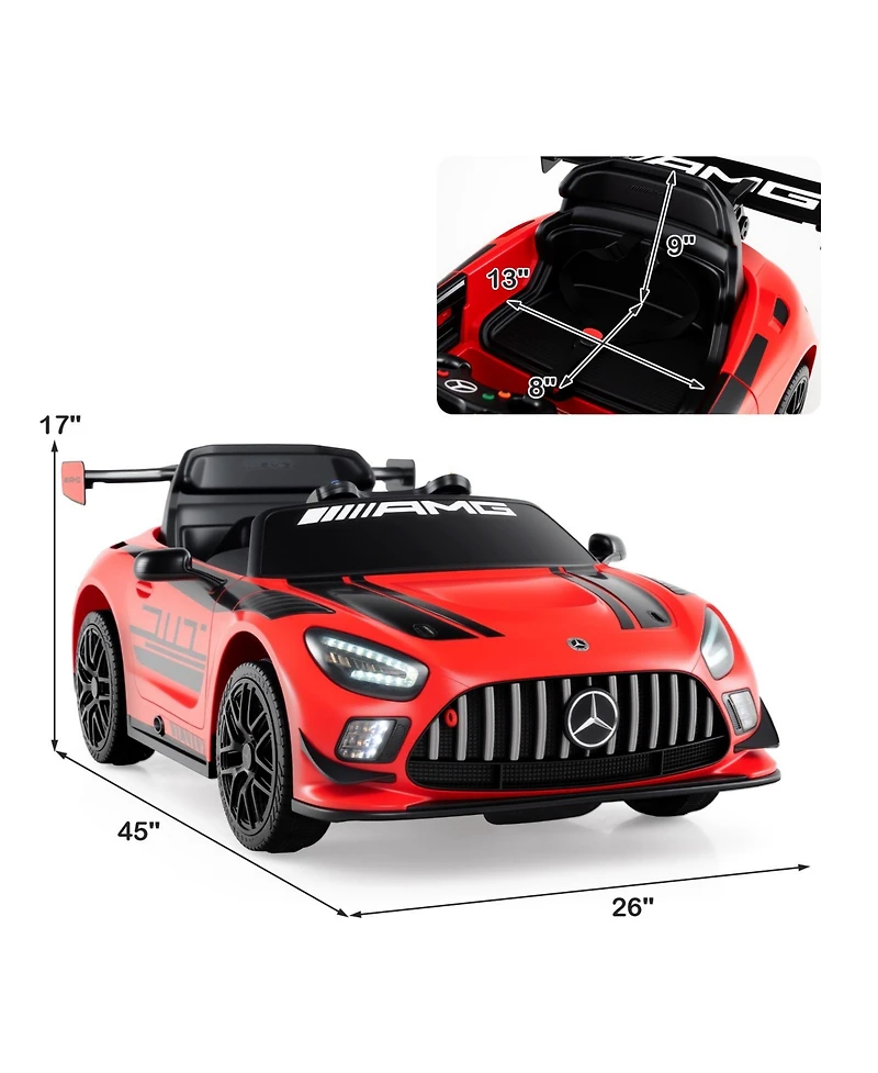 Mecale 12V Kids Licensed Ford Mach-e Ride-On Car with Parent Remote, Age 3-8