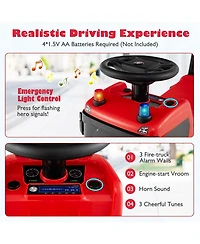 Mecale Licensed Scania Truck Ride-On Push Car with Music and Steering Wheel, Ages 18 Months+