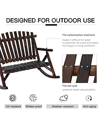Slickblue Outdoor Patio Rocking Chairs with Comfortable Seating
