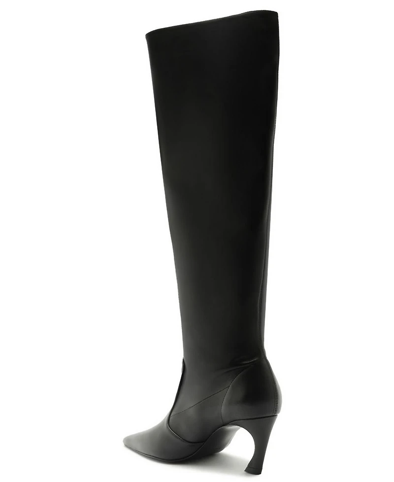 Schutz Women's Lexi Mid Pointed Toe Slouch Dress Boots