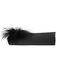 Nina Feather Ornamented Zosia Small Flap Clutch Handbag