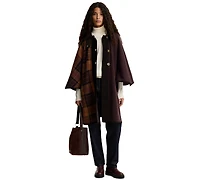 Barbour Women's Elva Tartan Wool-Blend Knitted Cape