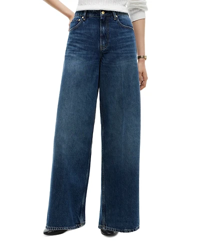 Tommy Hilfiger Women's Indie High-Rise Wide-Leg Jeans