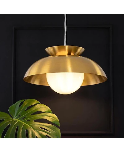 Tribesigns Brass Dome Pendant Light, Island Pendant Light with Height Adjustable