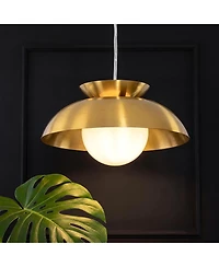 Tribesigns Brass Dome Pendant Light, Island Pendant Light with Height Adjustable