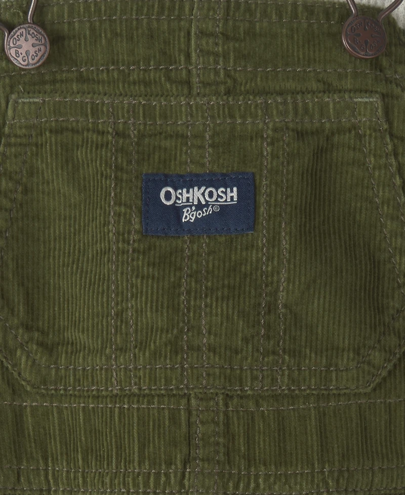 Osh Kosh Baby Boys' Striped Long-Sleeve Corduroy Top and Overall Set