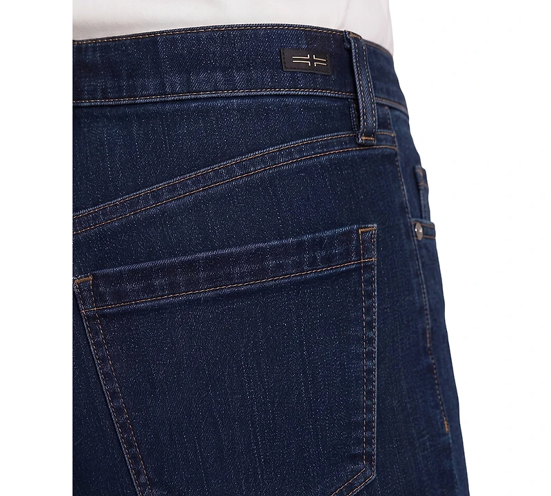 Liverpool Los Angeles Women's Kennedy High-Rise Straight Dark-Rinse Jeans