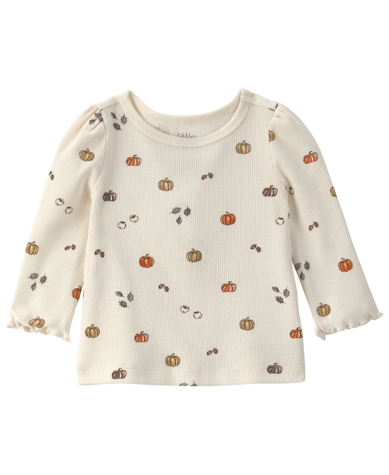 Little Planet by Carter's Baby Girls' Long-Sleeve Corduroy Top and Jumper Dress, 2-Piece Set