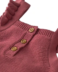 Little Planet by Carter's Baby Girls' Sweater-Knit Square-Neck Overalls