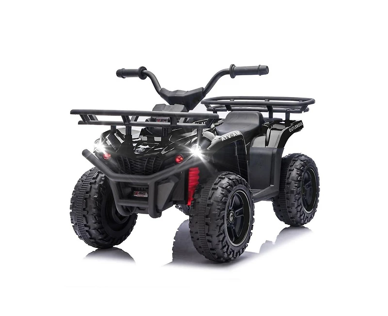 Yobtop 24V Dual Motor Off-Road Ride-On Atv, Ages 3-5