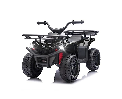 Yobtop 24V Dual Motor Off-Road Ride-On Atv, Ages 3-5