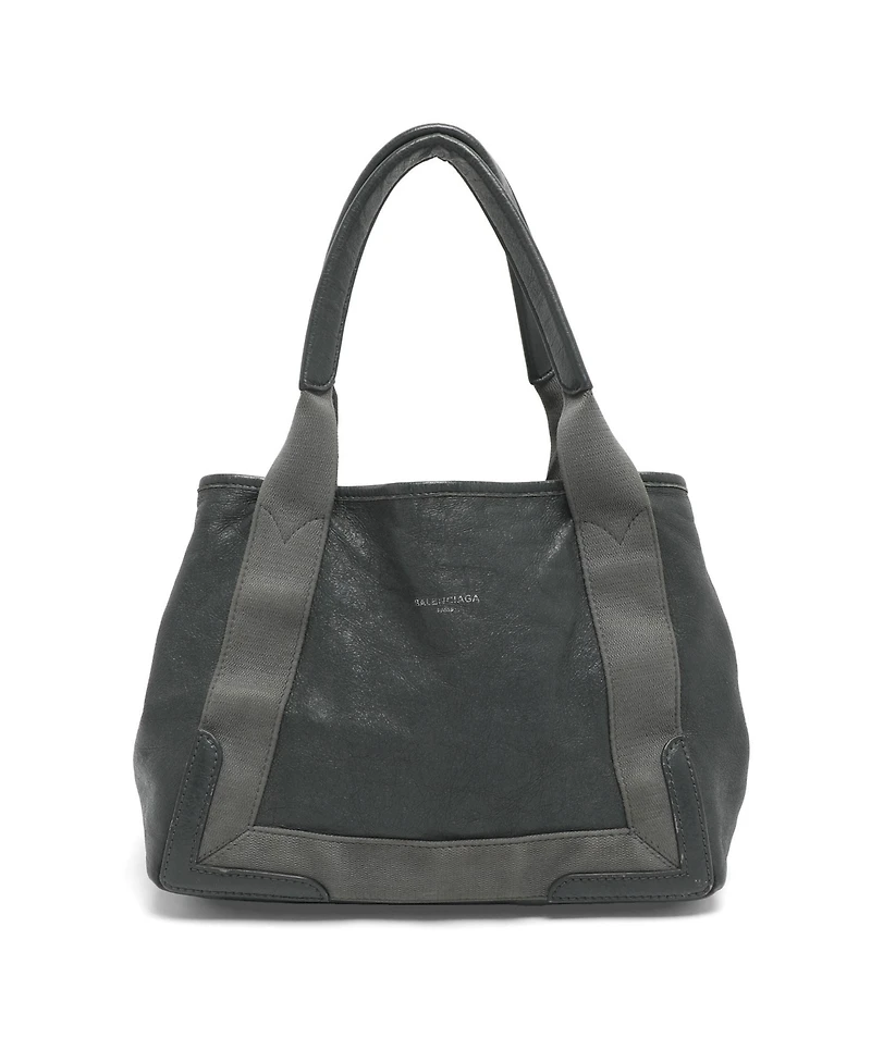 Pre-Owned Balenciaga Women's Cabas Leather and Canvas Tote Bag