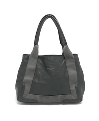Pre-Owned Balenciaga Women's Cabas Leather and Canvas Tote Bag