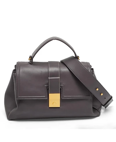 Pre-Owned Bottega Veneta Piazza Medium Leather Top Handle Bag