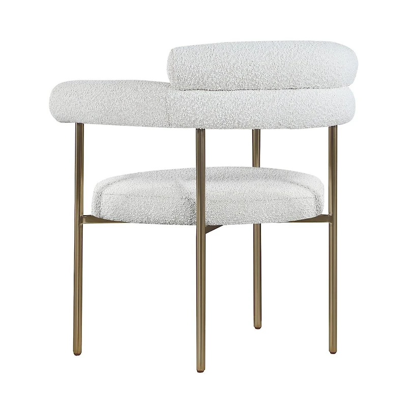 Meridian Furniture Boucle Fabric Dining Chair, Set of 2