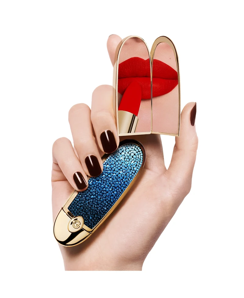 Guerlain Limited Edition L'Heure Bleue Rouge G Customizable Lipstick Case 