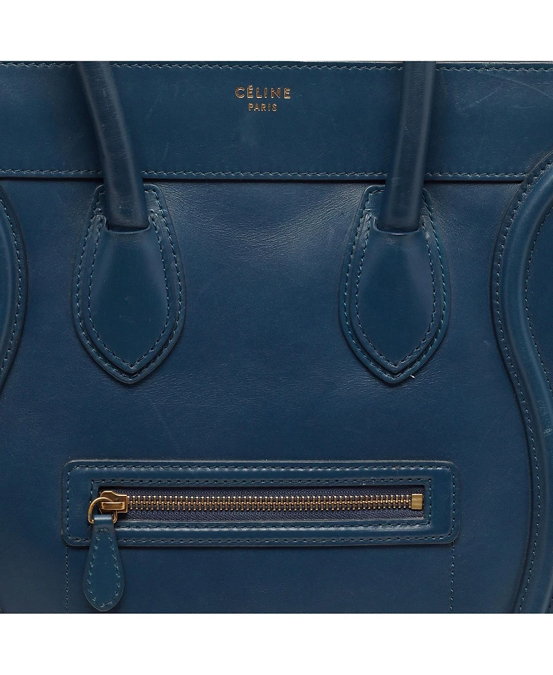 Pre-Owned Celine Women's Mini Luggage Leather Tote