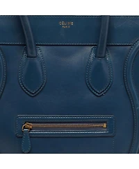 Pre-Owned Celine Women's Mini Luggage Leather Tote