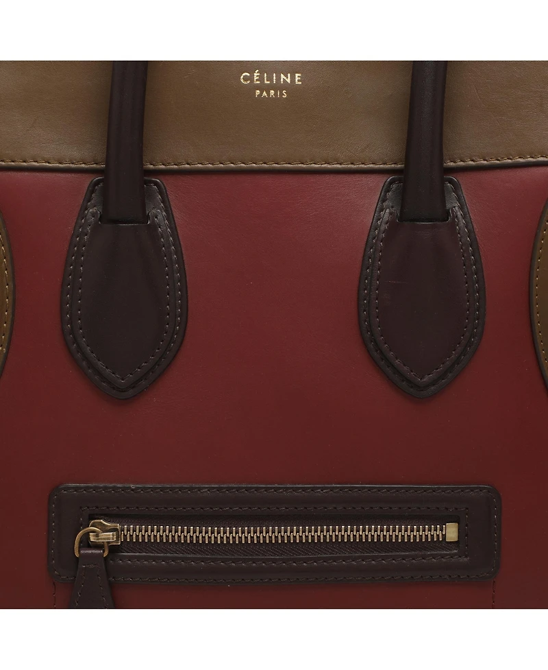 Pre-Owned Celine Women's Mini Luggage Leather Tote