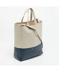Pre-Owned Celine Women's Small Vertical Cabas Color-Block Leather Tote