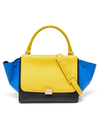 Pre-Owned Celine women's Small Phantom Luggage Tote in Royal Leather