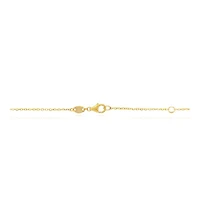 The Lovery Turquoise Cz Halo Bezel Disc Bracelet 14K Gold-Plated Sterling Silver