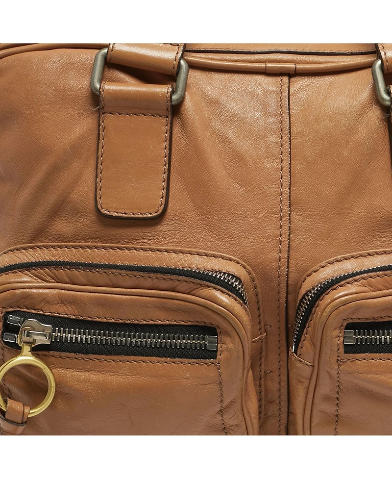 Pre-Owned Chloe Women's Leather Double Pocket Satchel Bag