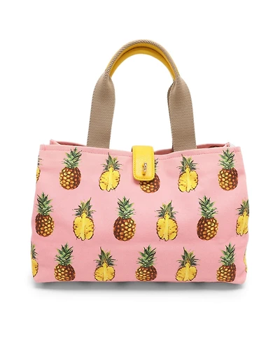 Pre-Owned Dolce & Gabbana Pineapple Print Canvas Tote Bag