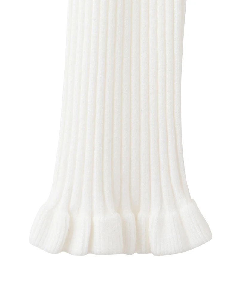 Mango Women's Ribbed Frilled Cardigan