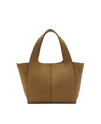 Mango Women's Leather Shopper Bag