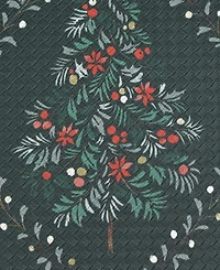 Laura Ashley Frestwick Glade Non-Slip Kitchen Mat, 17.5" x 60"