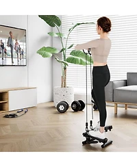 Glintex Mini Stepper with 2 Resistance Bands, Holds 220 lbs