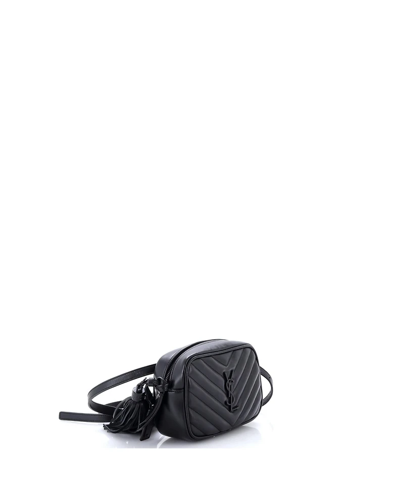 Pre-Owned Saint Laurent Lou Belt Bag Matelasse Chevron Leather