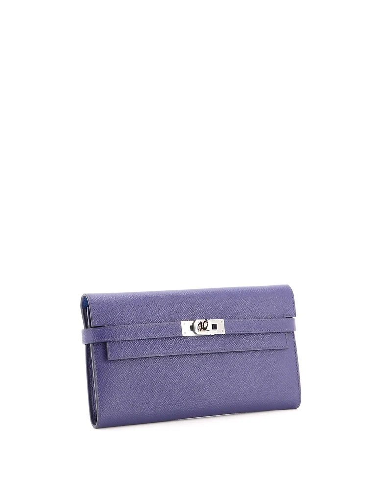 Pre-Owned Hermes Long Kelly Wallet Verso Epsom