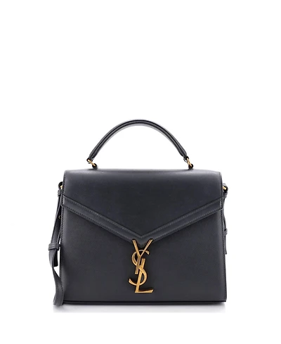 Pre-Owned Saint Laurent Medium Cassandra Top Handle Bag Leather