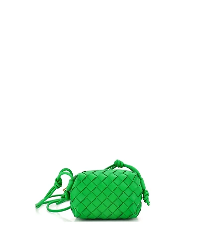 Pre-Owned Bottega Veneta Candy Loop Crossbody Bag Intrecciato Nappa