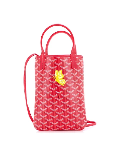 Pre-Owned Goyard Mini Poitiers Tote Printed Coated Canvas and Printed Canvas