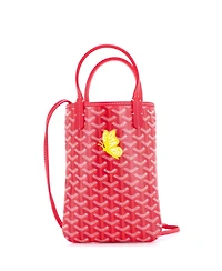 Pre-Owned Goyard Mini Poitiers Tote Printed Coated Canvas and Printed Canvas