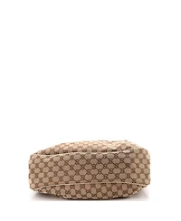 Pre-Owned Gucci Medium Sukey Hobo Gg Canvas with Leather