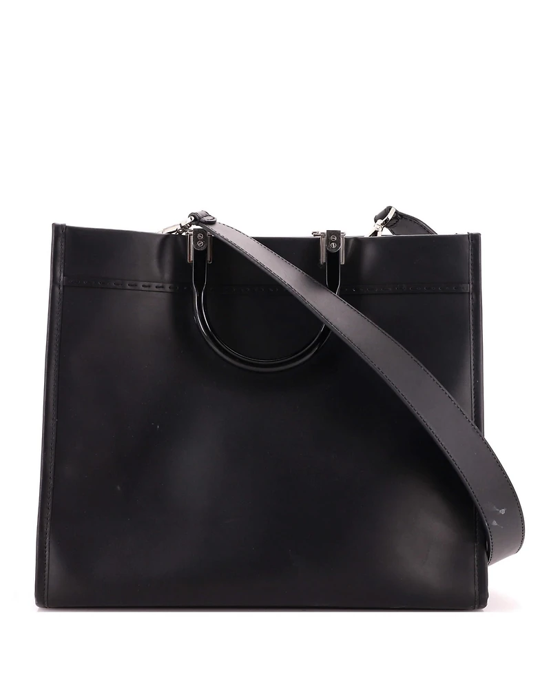 Pre-Owned Fendi Medium Sunshine Shopper Tote Leather