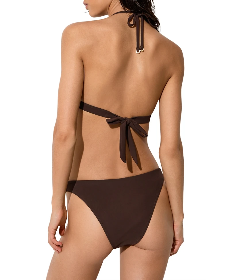 Reiss Women's Riah Triangle Halter-Neck Bikini Top