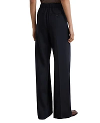 Reiss Women's Solene Wool-Blend Drawstring Wide-Leg Suit Trousers