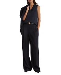 Reiss Women's Miley Jersey V-Neck Vest