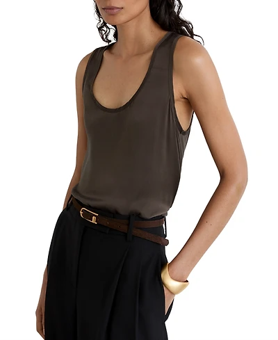 Reiss Women's Ruby Silk-Front Cami Top