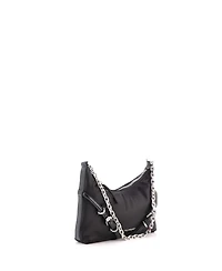 Pre-Owned Givenchy Mini Voyou Party Shoulder Bag Satin with Leather